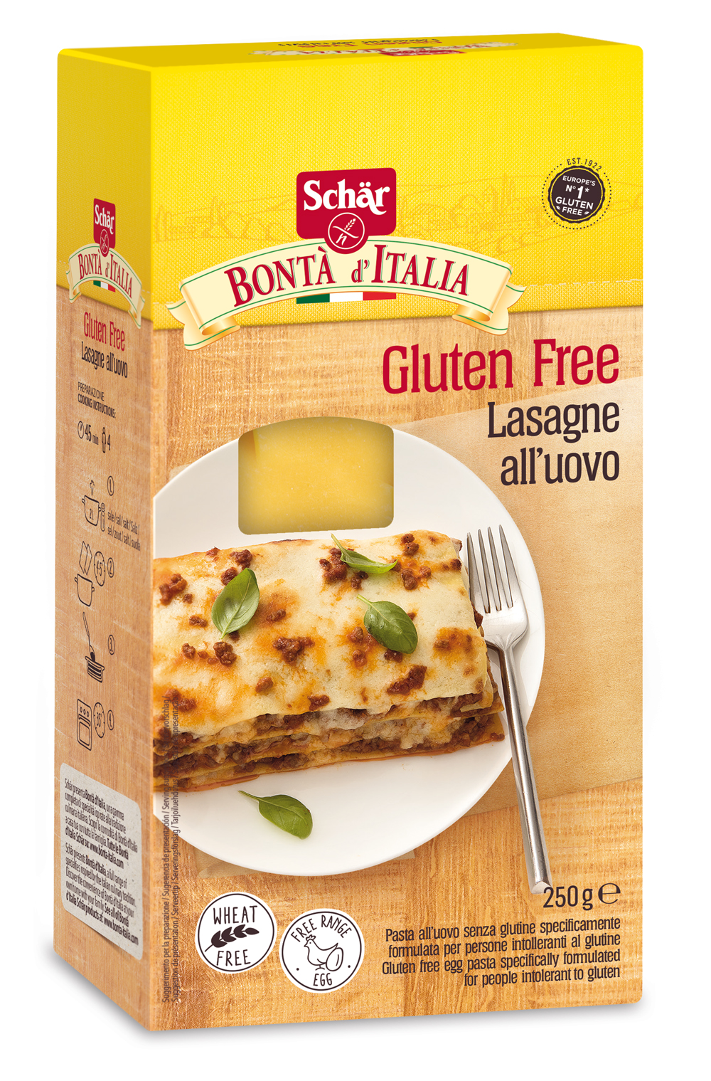 LASAGNE - makaron lasagne bezglutenowy 250g